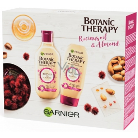Garnier Botanic Therapy Ricinus Oil & Almond shampoo for weak hair with a tendency to fall out 250 ml + hair balm 200 ml, cosmetic set