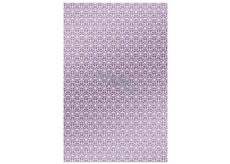 Ditipo Wrapping paper pink with white ornaments 100 x 70 cm 2 pieces
