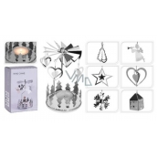 Angel ringing silver for a tea candle 65 x 160 mm
