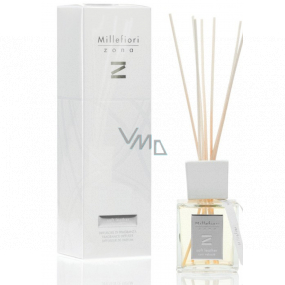 Millefiori Milano Zona Soft Leather - Fine leather Diffuser 250 ml + 7 stalks 30 cm long for medium-sized spaces lasts 3 months