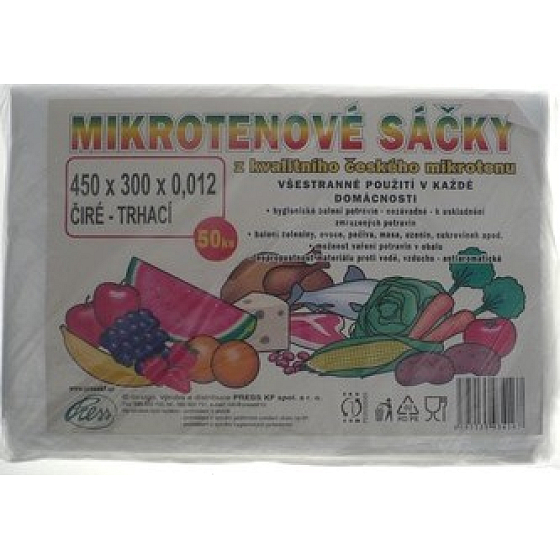 Press Microtene bags 45 x 30 cm tear clear 50 pieces