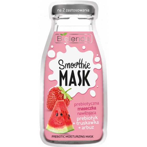 Bielenda Smoothie Mask Prebiotic Strawberry + watermelon moisturizing face mask 10 g