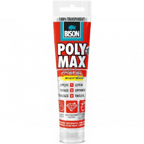 Bison Poly Max Crystal Express fast-drying universal mounting adhesive and sealant Clear 115 g