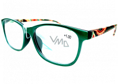 Berkeley Reading glasses +1 plastic green, colored sides 1 piece MC2193