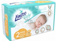 Linteo Baby Premium 2 Mini 3 - 6 kg disposable diapers 34 pieces