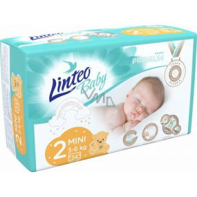 Linteo Baby Premium 2 Mini 3 - 6 kg disposable diapers 34 pieces