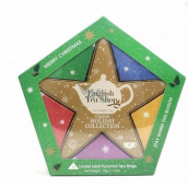 English Tea Shop Bio Holiday Collection Gold Star White Tea, Lychee and Cocoa + Seasonal Siesta + Energy for the Holidays + Refreshment after the celebrations + Mint and Melon + Chai Tea Charge 16 pieces of tea pyramids, 32 g