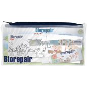 Biorepair Kids Toothbrush 1 piece + strawberry toothpaste for children 0-6 years 15 ml, travel bag