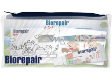 Biorepair Kids Toothbrush 1 piece + strawberry toothpaste for children 0-6 years 15 ml, travel bag