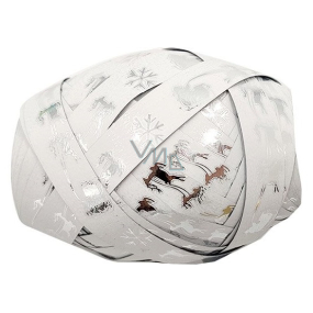 Nekupto Luxury Christmas Club Silver decor 1 cm x 10 m