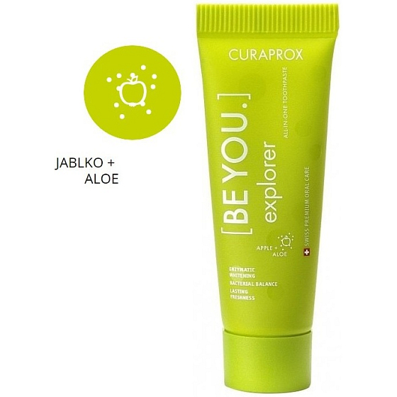Curaprox Be You Explorer Apple and Aloe whitening toothpaste mini 10 ml