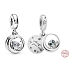 Sterling silver 925 Owl - Always by your side, 2in1 pendant for bracelet family