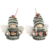 Angel with button for hanging green 7,5 cm various motifs
