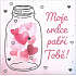 Albi Magnet with embossing My heart belongs to you! 6,5 x 6,5 cm