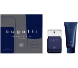 Bugatti Signature Blue eau de toilette 100 ml + shower gel 200 ml, gift set for men