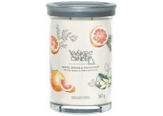 Yankee Candle White Spruce & Grapefruit - White Spruce & Grapefruit candle Signature Tumbler large glass 2 wicks 567 g