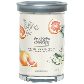 Yankee Candle White Spruce & Grapefruit - White Spruce & Grapefruit candle Signature Tumbler large glass 2 wicks 567 g