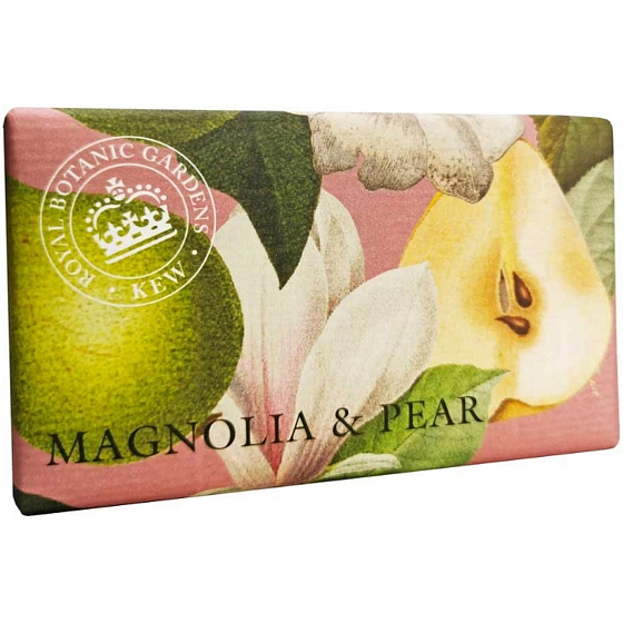 English Soap Magnolia & Pear natural perfumed toilet soap with shea butter 240 g