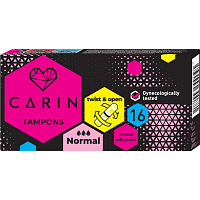 Carin Normal women's tampons, 16 pcs
