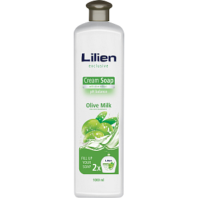 Lilien Olive Milk Liquid Soap, Refill, 1 L