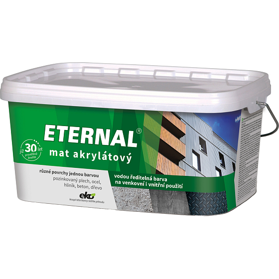 Eternal mat acrylic universal paint for wood metal concrete, 07 reddish-brown, 2.8 kg