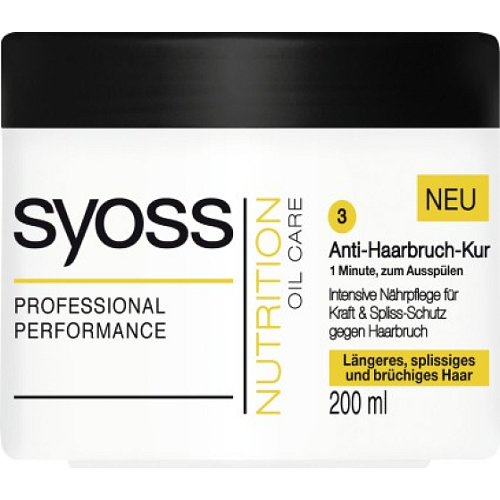 Syoss Moisture Intensive Care prevents breakage 1 minute hair peel 200 ml