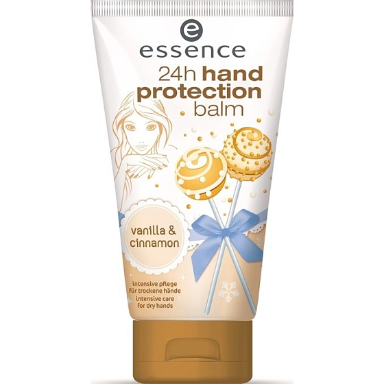 Essence 24h Hand Protection Balm Vanilla & Cinnamon protective hand cream 100 ml