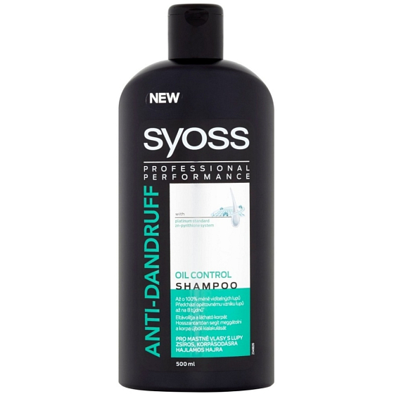 Syoss Anti-Dandruff Oil Control 100 Anti-Grease for oily hair with 500 ml dandruff