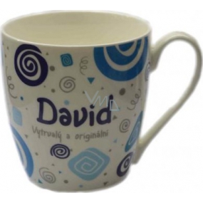 Nekupto Twister mug named David blue 0.4 liters