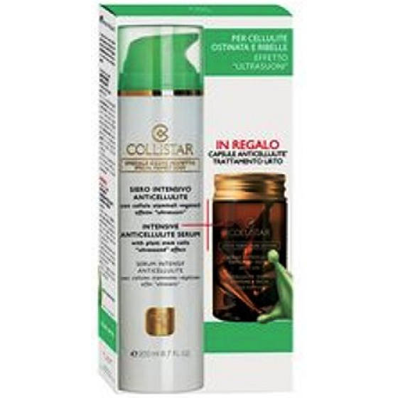Collistar Intensive Anticellulite Serum (Siero Intensivo Anticellulite) intensive anti-cellulite serum 200 ml + Omaggio 7 Collistar Pure Atives Anticellulites anti-cellulite capsules 7 x 4 ml, cosmetic set