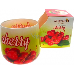 Adesso Fruit Collection Cherry scented candle in glass 100 g
