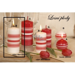 Lima Fresh Line Forest fruits scented candle white cylinder 60 x 120 mm 1 piece
