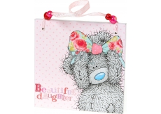 Me to You Plaque with dedication For a beautiful daughter 11 x 11 x 0,5 cm