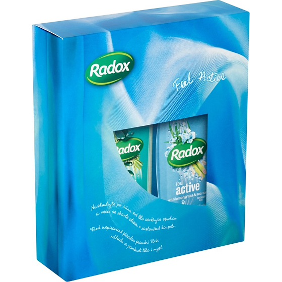Radox Feel Active shower gel 250 ml + Stress Relief bath foam 500 ml, cosmetic set