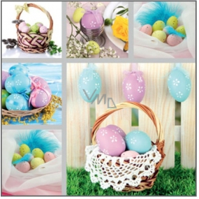 Paper napkins 3 ply 33 x 33 cm 20 pieces Easter basket with eggs