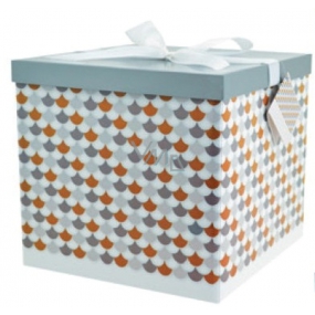 Angel Folding gift box with ribbon Mosaic 22 x 22 x 13 cm