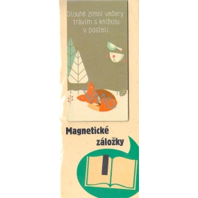 Albi Magnetic bookmark With book in bed 9 x 4.5 cm