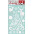Sticker tree with deer white with glitter 41 x 24 cm