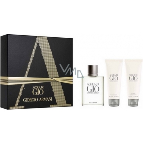 Giorgio Armani Acqua di Gio pour Homme Eau de Toilette 100 ml + After Shave Balm 75 ml + Shower Gel 75 ml, Gift Set