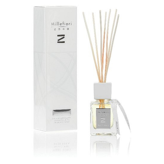 Millefiori Milano Zona Legni & Spezie - Wood and Spices Diffuser 100 ml + 7 reeds, 25 cm long, for smaller spaces lasts 5-6 weeks