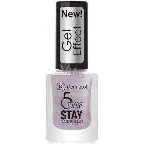 Dermacol 5 Day Stay Gel Effect long-lasting nail polish with gel effect 31 Bijoux 12 ml