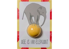Bomb Cosmetics Age is Irrelevant - Age is Irr-elephant Sparkling greeting card with ballistic 40 g