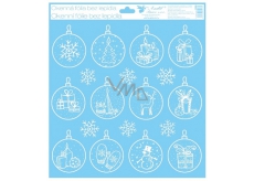 Room Decor Window foil without glue 30 x 33.5 cm Flasks