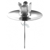 Emocio Metal candlestick for a tree candle with a silver recess 5 cm 1 piece