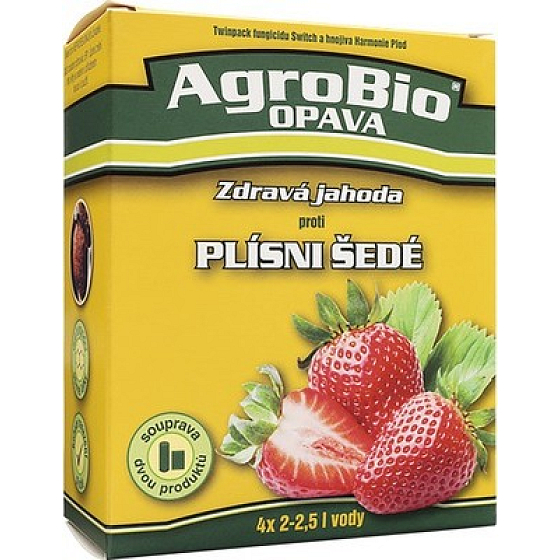 AgroBio Healthy Strawberry Switch fungicide against gray mold 2.5 g + Harmony Fruit liquid ES fertilizer 90 ml, set of two products