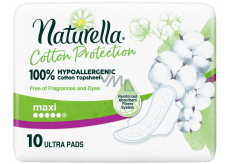 Naturella Cotton Protection Ultra Maxi sanitary pads with wings 10 pieces