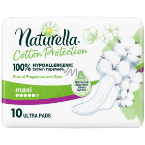 Naturella Cotton Protection Ultra Maxi sanitary pads with wings 10 pieces