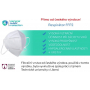 Oral protective respirator 4-layer FFP2, GPP2 provides high resistance to viruses and bacteria and perfectly absorbs sweat 1 piece