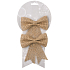 Jute bow 12 cm, 2 pieces