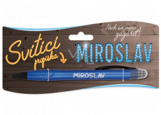 Nekupto Glowing pen named Miroslav, touch tool controller 15 cm